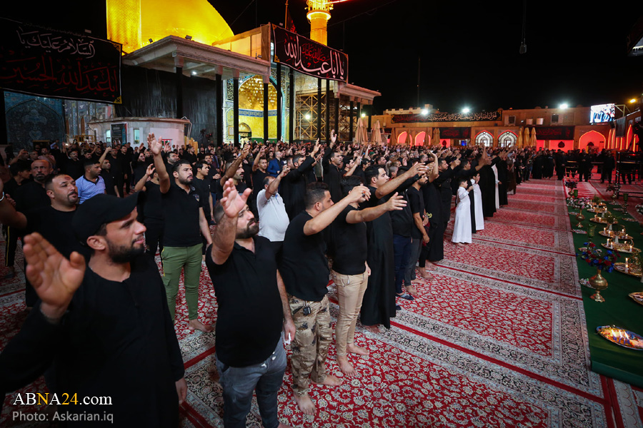 تقارير مصورة / العتبة العسكرية المقدسة تقيم مجلس عزاء حسيني في الليلة الثامنة