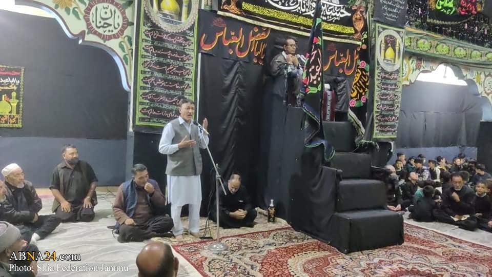 تصویری رپورٹ/ جموں کی مسجد امام رضا (ع) میں مجلس عزا
