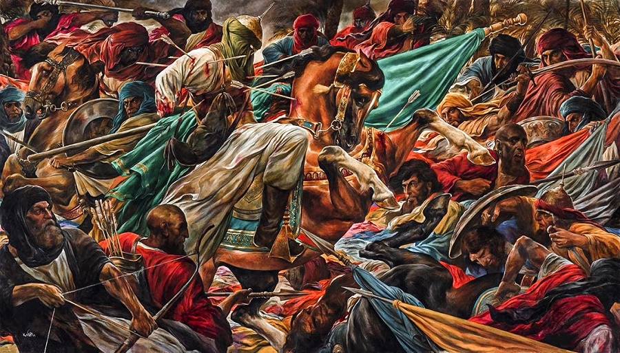 لوحة فارس الطف..