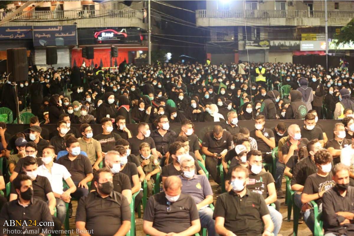 تصویری رپورٹ/ لبنان کے شہر بیروت میں عزاداری سید الشہداء (ع)