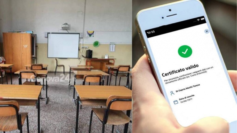 Scuola, Italia: senza Green pass sospesi