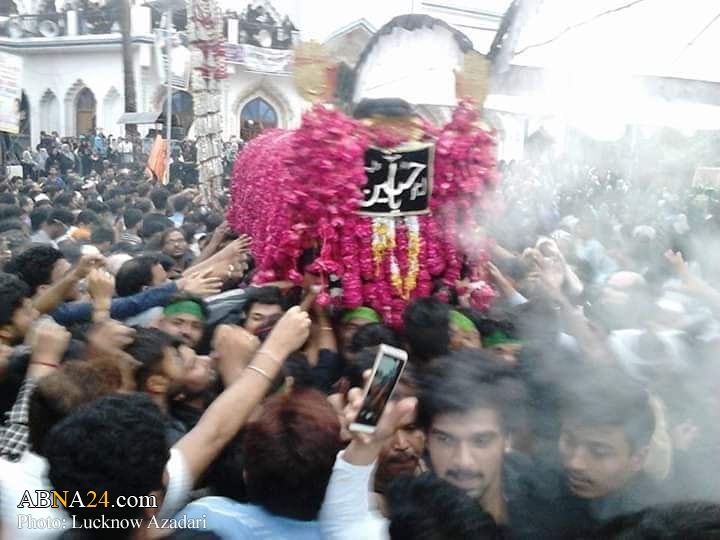 Photos: 11th Muharram mourning procession in Imambara Meeran Sahab in Mufti Ganj of Lucknow