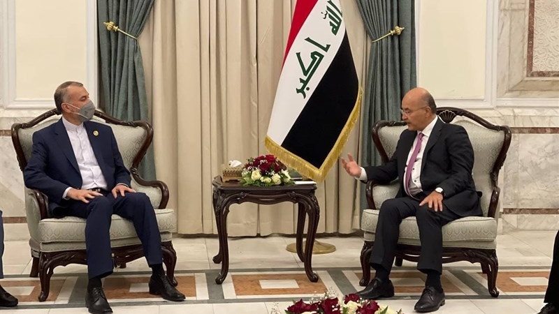 Emir Abdullahian’ın Irak Cumhurbaşkanı Salih’le görüşmesi