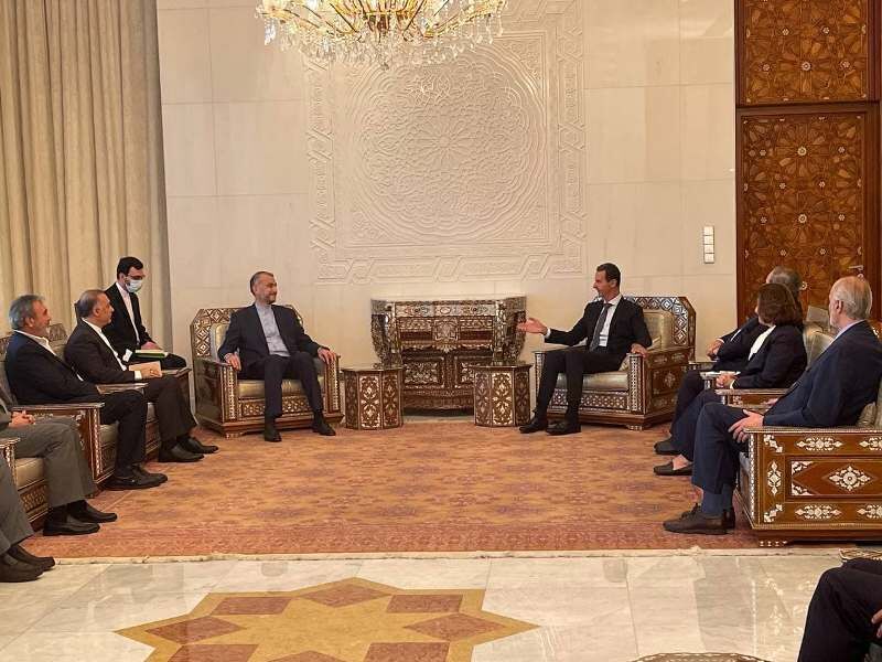 Iranian FM, Syrian President hold talks
