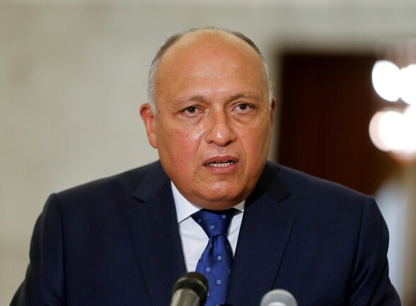 وزير خارجية مصر يطالب بخروج كافة القوات الأجنبية والمقاتلين الأجانب والمرتزقة من ليبيا