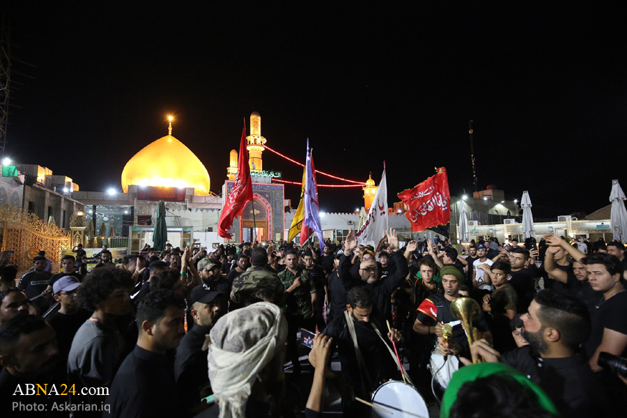 تقارير مصورة / مواكب عزاء حسيني باستشهاد الامام الحسين (ع) في حرم الإمامين العسكريين (ع)