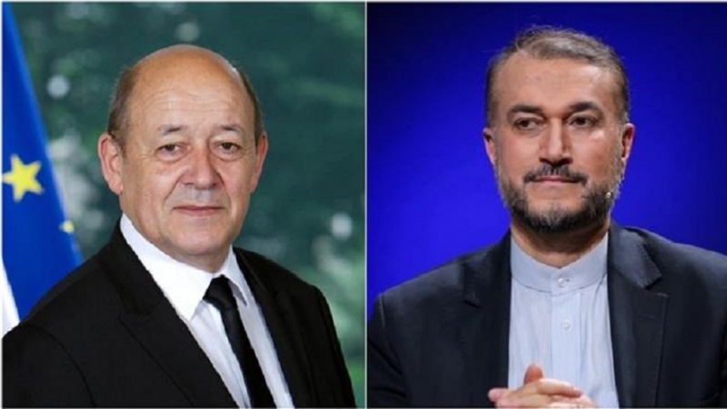 ایران کسی صورت میں امریکہ کا دباؤ قبول نہیں کرے گا: ایرانی وزیر خارجہ کی فرانسیسی ہم منصب سے گفتگو