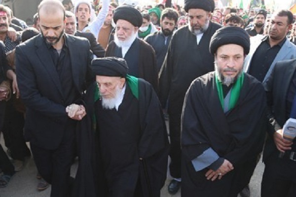 L'ayatollah Hakim participait à la marche d'Arba'in