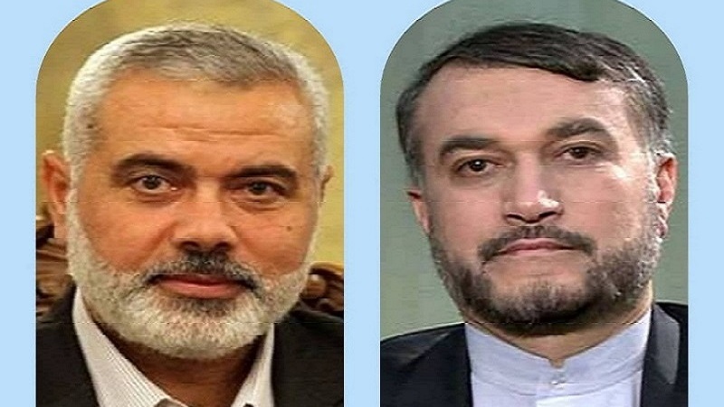 Irans Außenminister konsultiert mit Hamas-Politbürochef über Nahostentwicklungen