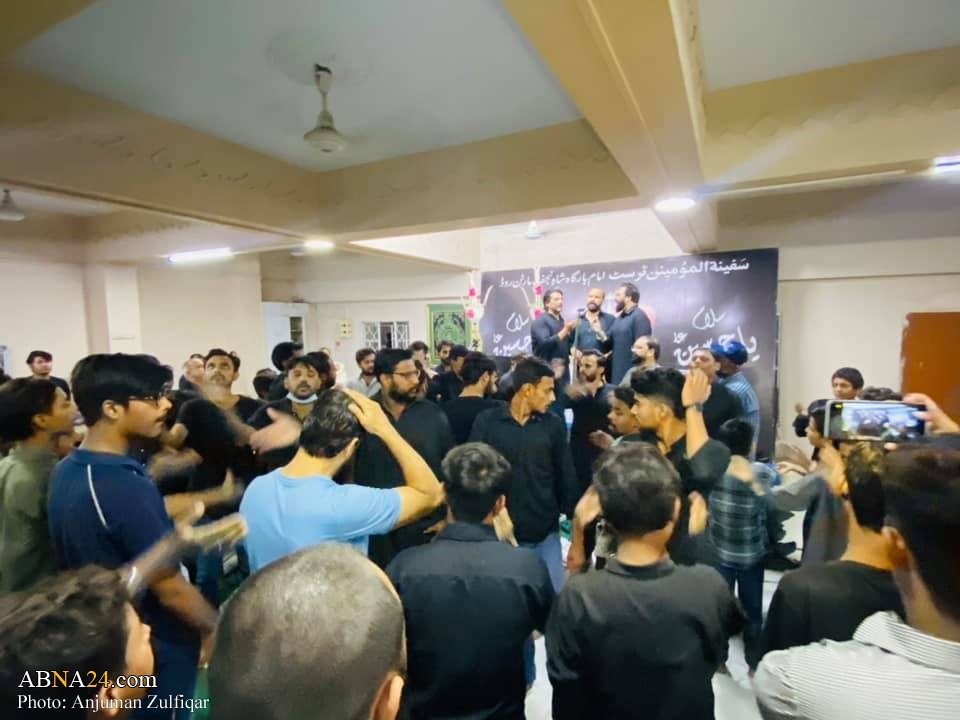 Photos: Muharram mourning ceremony at Hussainiya Shah e Najaf in Karachi