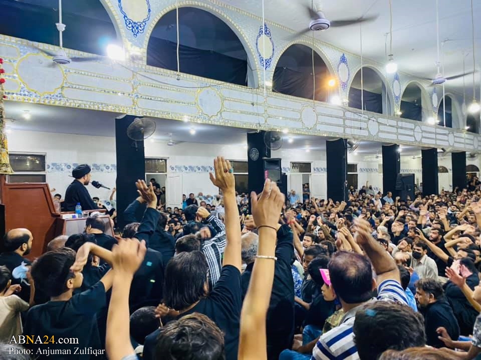 تصویری رپورٹ/ کراچی کے امام بارگاہ جعفر طیار میں مجالس عزا