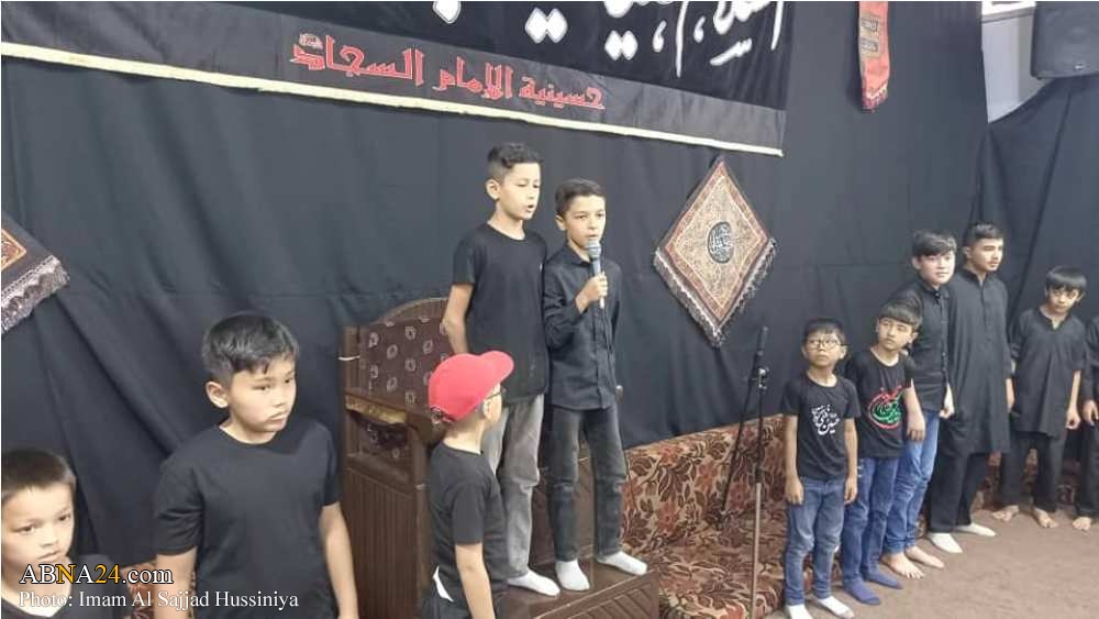 تقارير مصورة / مجلس عزاء حسيني مع مشاركة الاطفال في العاصمة "دمشق"