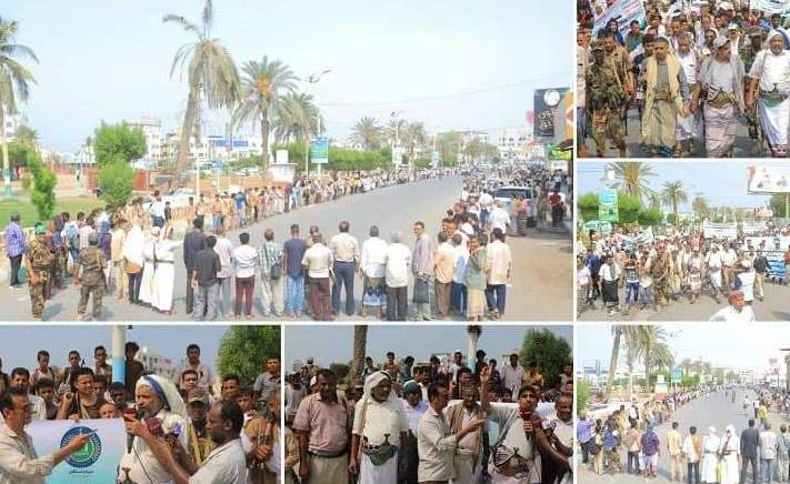 رداً على تصعيد العدوان.. أبناء مدينة الحديدة يعلنون النفير العام