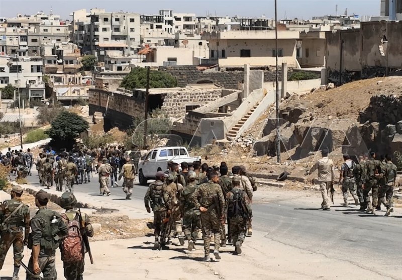 الجيش السوري يدخل بلدة اليادودة بريف درعا الشمالي الغربي