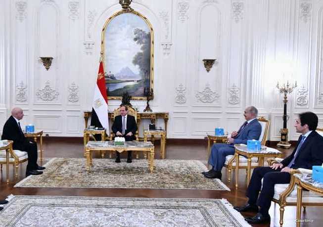 السيسي يستقبل رئيس البرلمان الليبي والمشير حفتر