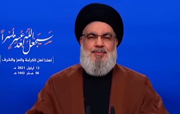 السيد نصرالله يرحب بتشكيل الحكومة اللبنانية ويعلن وصول أول سفينة نفط إلى سوريا 