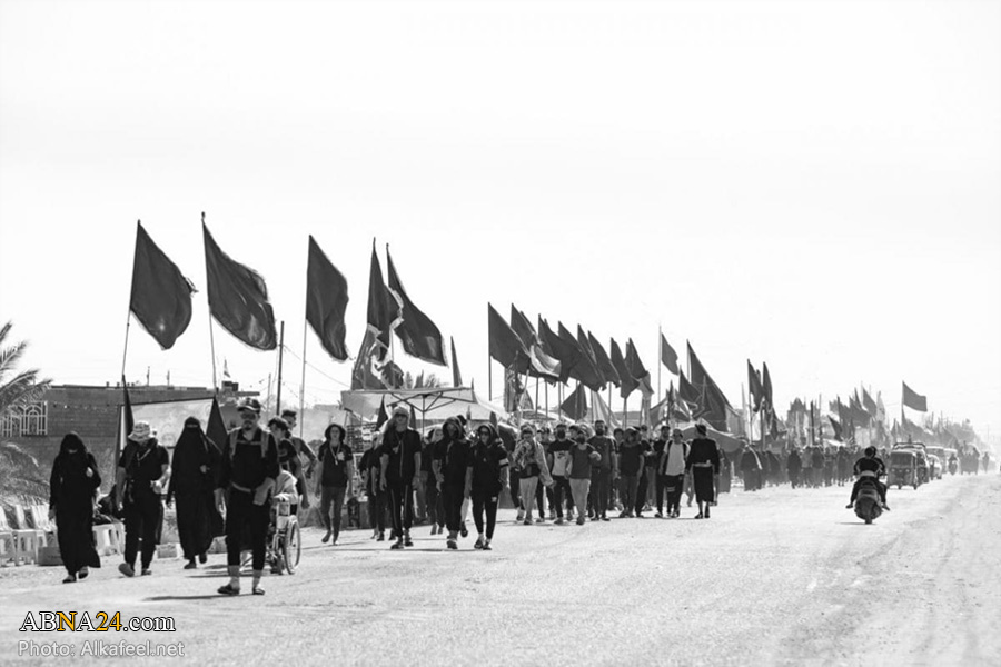 تقارير مصورة / زوار أربعينية الامام الحسين (ع) يصلون محافظة ذي قار