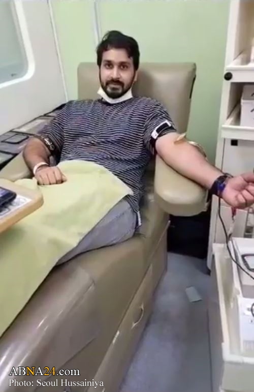 تقارير مصورة / التبرع بالدم باسم الإمام الحسين (ع) في مدينة "سيئول"