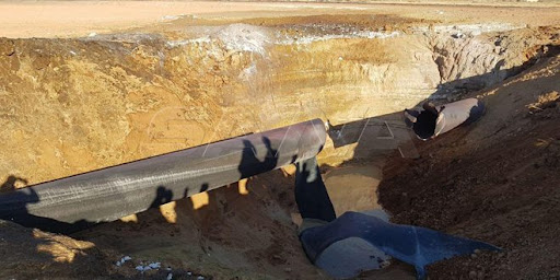 Начало ремонтных работ на Арабском газопроводе в Сирии