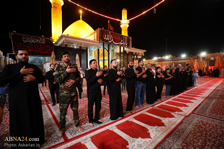 تقارير مصورة / مجلس عزاء حسيني في الليلة 11 من شهر صفر في حرم الامامين العسكريين (ع)