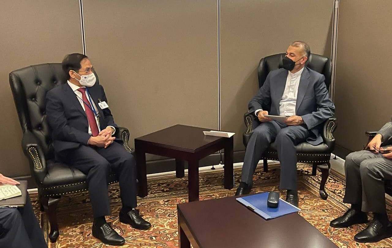 ایرانی وزیر خارجہ نے اقوام متحدہ میں ایران سے متعلق ویت نام کے تعمیری موقف کو سراہا