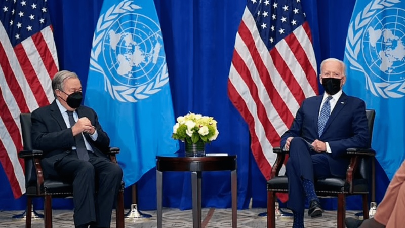 拜登与联合国秘书长会晤 古特雷斯：美国遵守多边主义