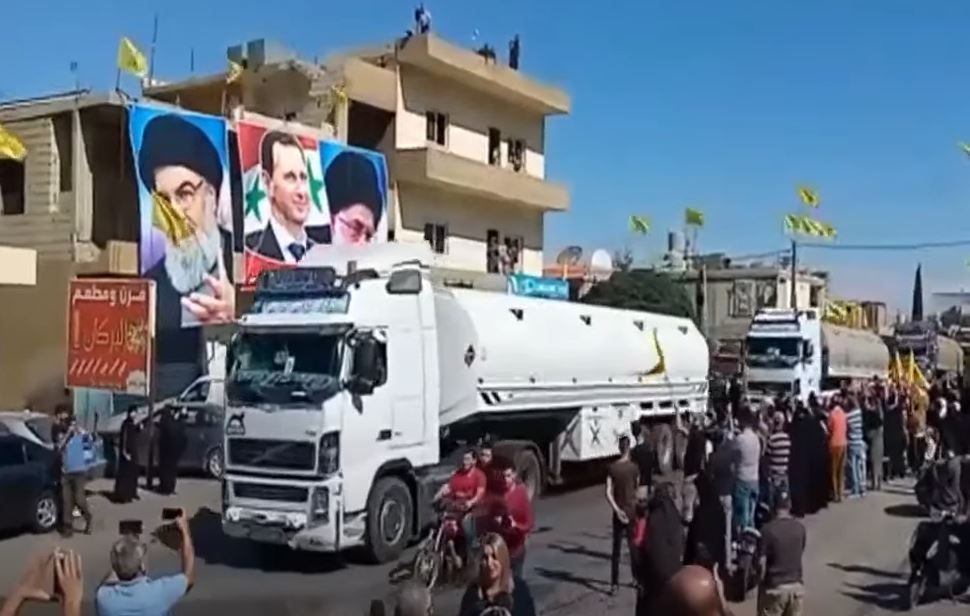 قافلة خامسة من المازوت الايراني تتجه الى لبنان