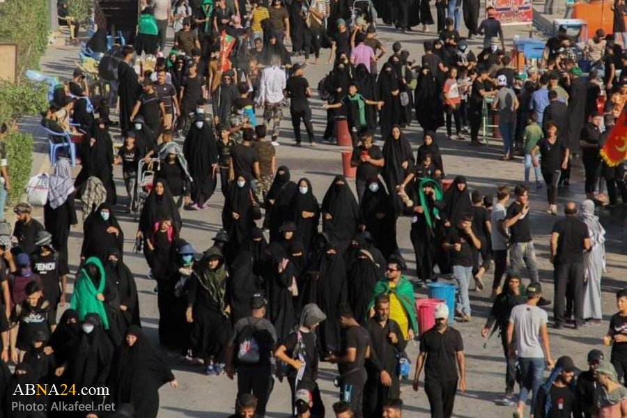 تصویری رپورٹ/ بابل شہر میں زائرین اربعین کی پذیرائی