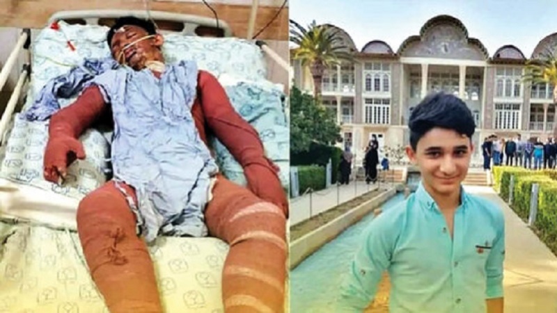 イランの少年の自己犠牲、 他人の命を救うも自身は火傷で死亡