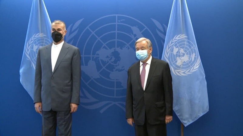 伊朗外长会见联合国秘书长古特雷斯 