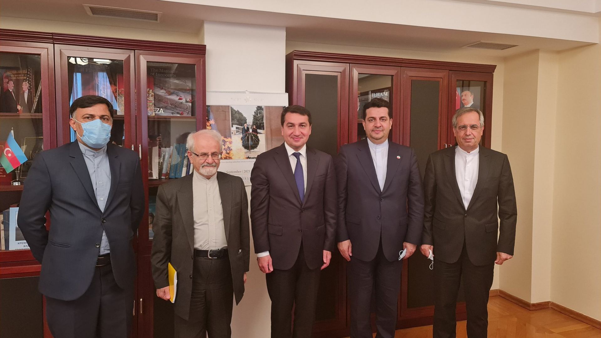 Һ. Һаҹыјев Иранын ХИН мүавини илә ҝөрүш барәдә: Өлкәләримиз арасында меһрибан гоншулуг әлагәләрини бир даһа тәсдиг етдик