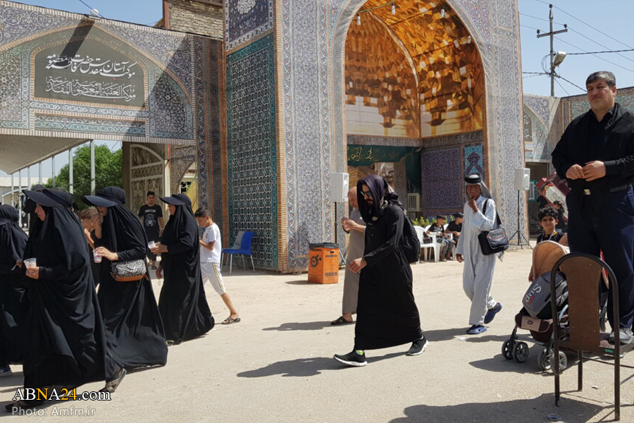 Photos: Servants of Moukeb of Hazrat Masoumah (a.s.) Shrine serving Arbaeen pilgrims