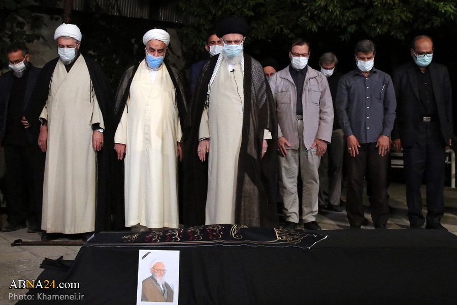Photos: Imam Khamenei led funeral prayer for Ayatollah Hasanzadeh Amoli
