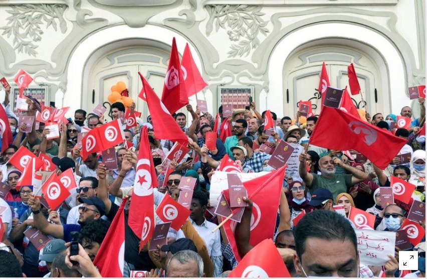 ​Tunsia: Dubban ‘Yan Adawan Sun Fito Zanga-Zangar Nuna Kin Jinin Shugaba Sa’id