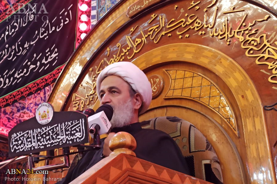 تصویری رپورٹ/ حرم امام حسین (ع) میں ایرانی زائرین کی عزاداری