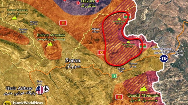 Erbil : base US "criblée" de "missiles"..