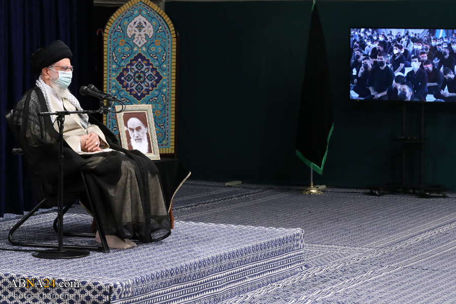 تصویری رپورٹ/ رہبر انقلاب اسلامی کی موجودگی میں مجلس اربعین کا انعقاد
