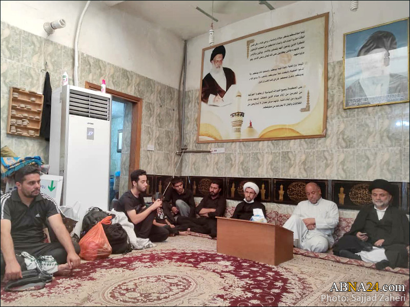 Photos: Arbaeen session at office of Ayatollah Sayyed Kazem al-Haeri in Karbala