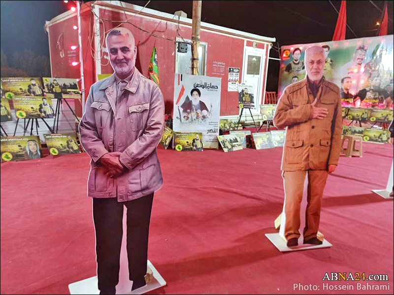 Photos: Pictures of martyrs commanders of resistance on Arbaeen pilgrimage route