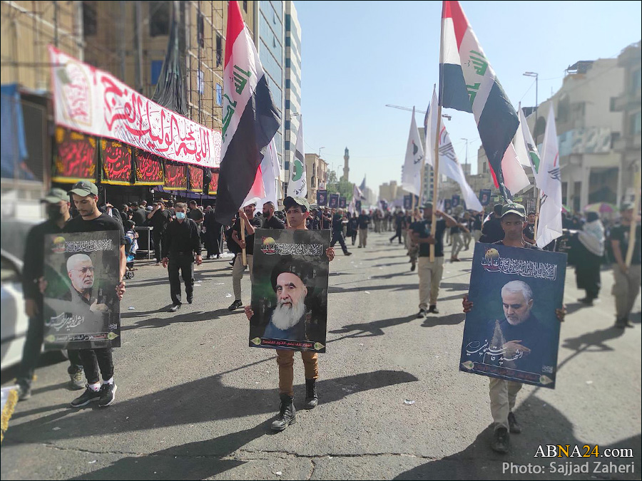 Photos: Thanksgiving procession of Hashd Al-Shaabi forces after Arbaeen pilgrimage