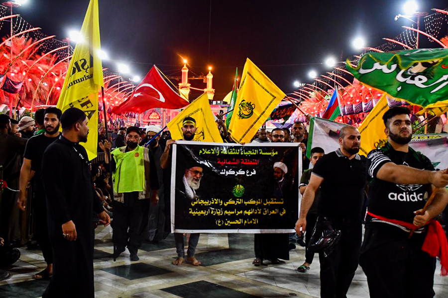 Journey of Arbaeen caravans from Turkey, Azerbaijan to Iraq under support, security of al-Nujaba (+Images)