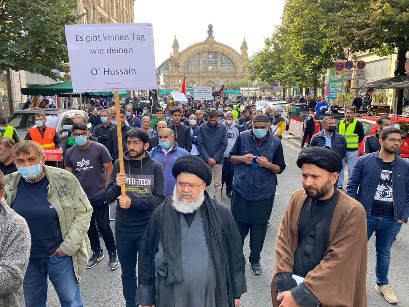 تصویری رپورٹ/ فرینکفرٹ میں پاک حیدری ایسوسی ایشن کے زیر اہتمام جلوس چہلم کا انعقاد