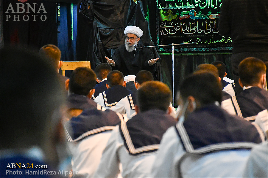 تقرير مصور/ خطاب آية رمضاني لطلاب مركز "باقر العلوم" (ع) لتدريب التخصصات البحرية