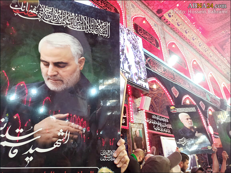 “Procesión de duelo de Arbaín realizadas por las fuerzas de Al-Hashd Ash-Shaabi en el Santuario del Imam Hussain (P)”