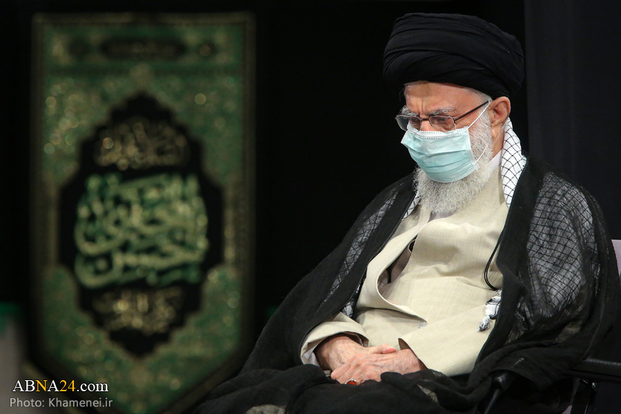 حضور قائد الثورة الاسلامية في مراسم العزاء بوفاة الرسول الاعظم (ص) 