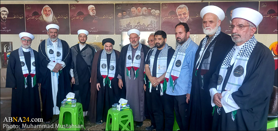 تقرير مصور/ حضور زوار الأربعين البرتغاليين في موكب نداء الأقصى بمدينة كربلاء المقدسة 