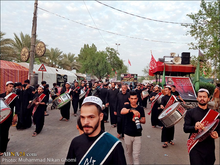 تصویری رپورٹ/ 28 صفر کو نجف اشرف میں زائرین کی پیدل مارچ اور عزاداری کے مناظر