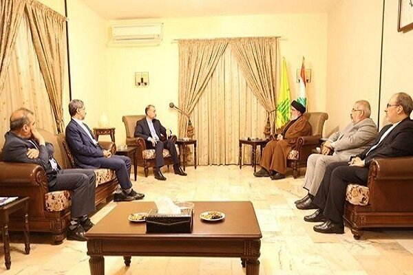 Iranian FM meets with Sayyed Nasrallah