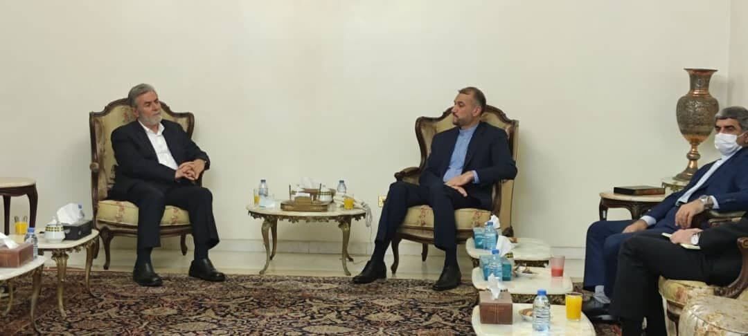 Iranian FM meets Ziyad al-Nakhalah, Islamic Jihad leaders