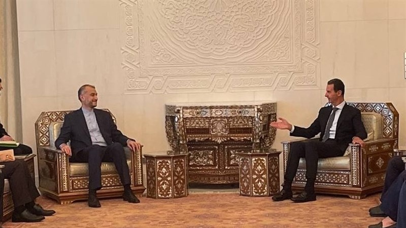 イラン外相が、シリア大統領と会談